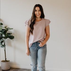Olivia top in Lavender